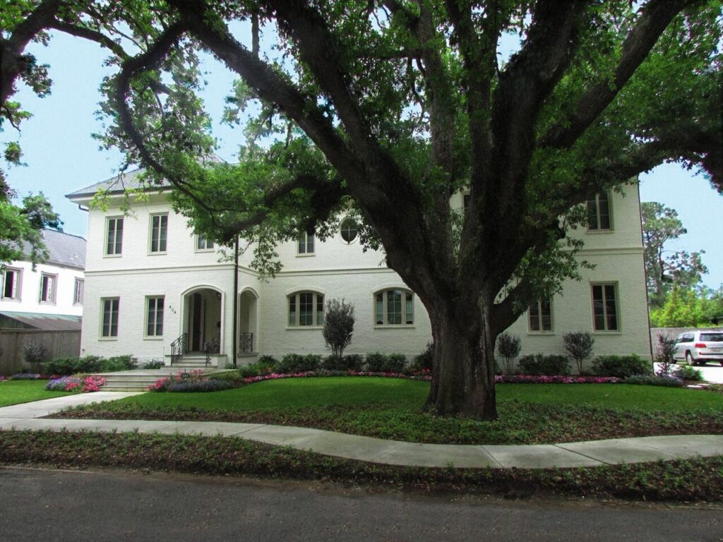 Uptown New Orleans front yard landscaping